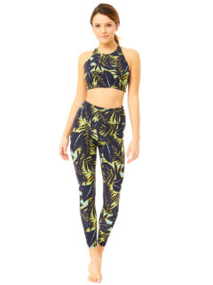 Printed Tights (monsoon palm print)