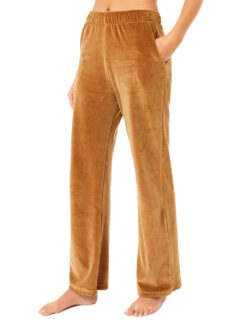 High Rise Velvet Pants (wood)
