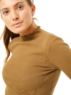 Cropped Turtleneck (mud)
