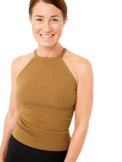 Ribbed Halterneck (mud)