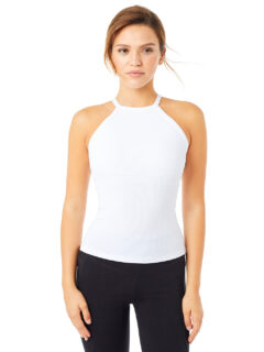 Ribbed Halterneck (white)